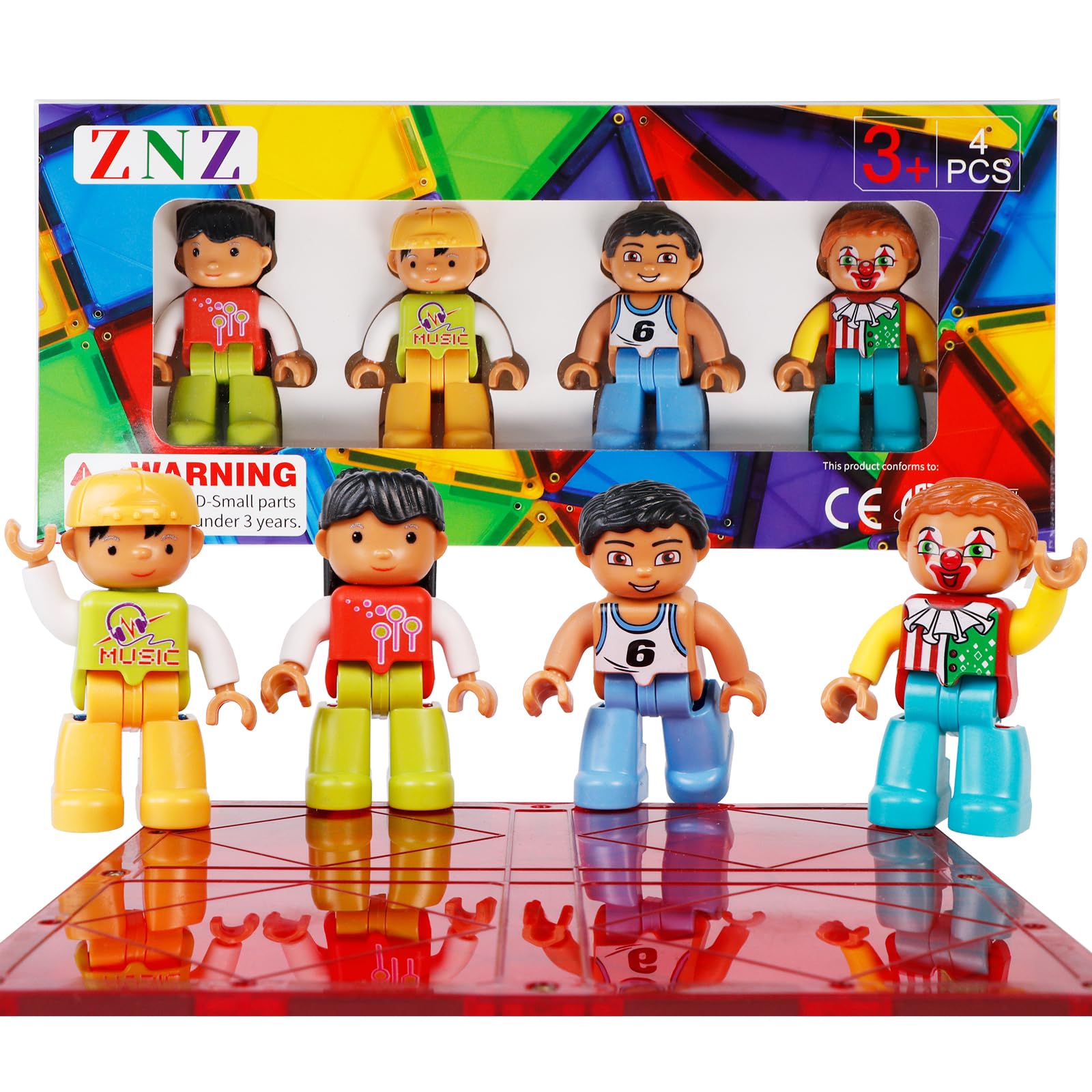 【一回着用】【美品】【Lサイズ】【B'z✖Mr.Children】【UNITE】 Amazon.com: ZNZ Magnetic People Figures for Kids 4 Pieces Toys